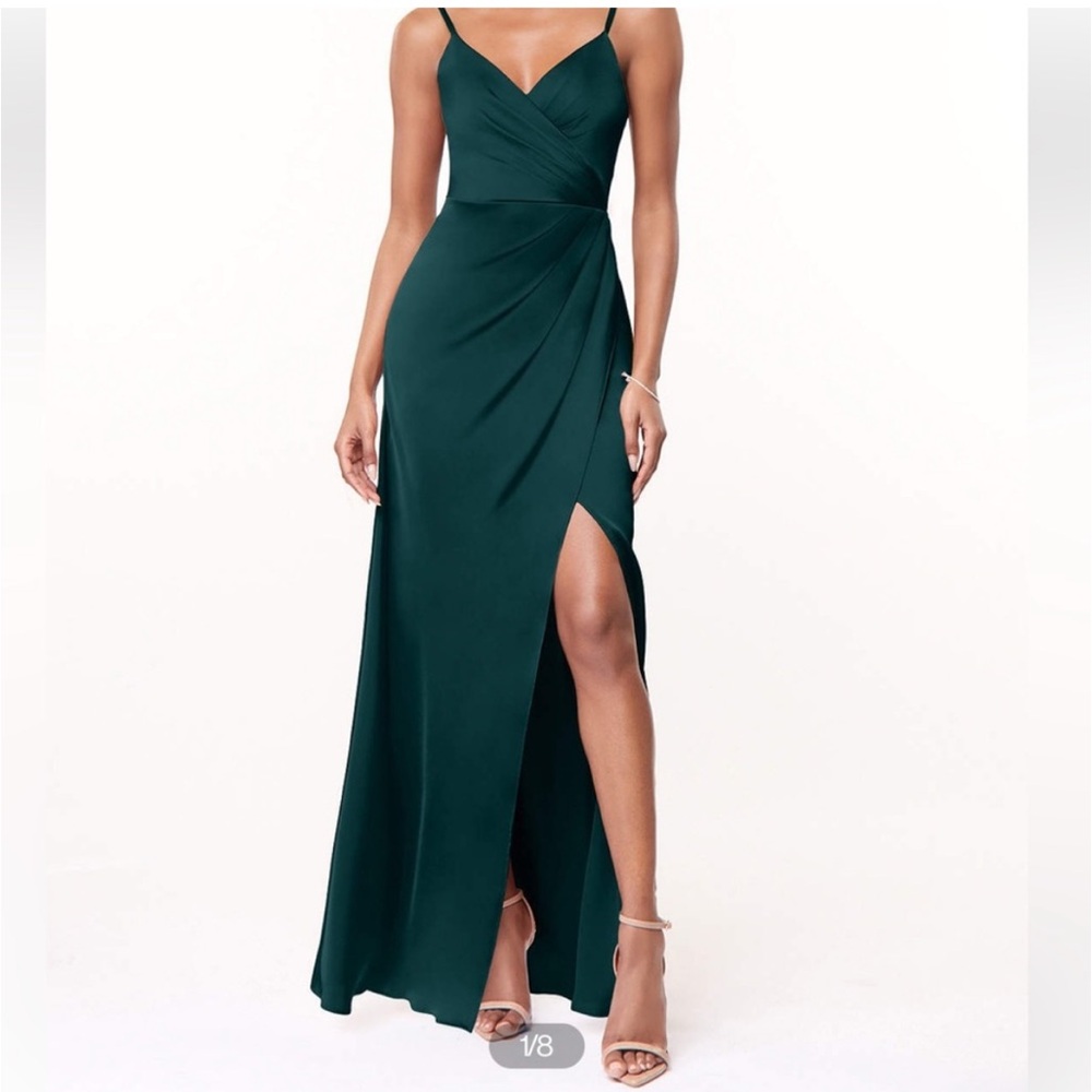 Azazie Maci dress, Pine (size 8)